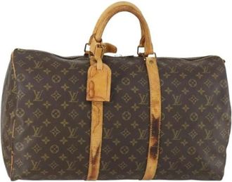 Louis Vuitton Pre-owned Weekend Bags, female, Brown, Size: ONE SIZE Pre-owned Weekend Bag