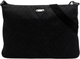 Gucci Pre-owned Cross Body Bag - Dames - Vintage Schoudertas - Zwart - ONE Size - Denim - Vintage
