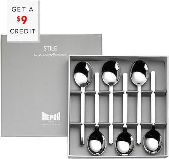 Mepra Gift Box 6Pc Coffee Spoons With $9 Credit