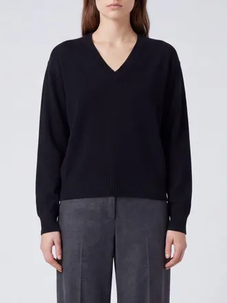 Lanvin Maglia in lana vergine con scollo a V e chiusura da annodare