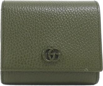 Gucci Green Leather Wallet (Bi-Fold) (Pre-Owned)