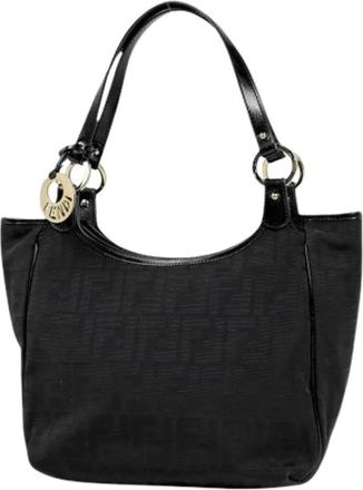 Fendi Pre-owned Shoulder Bags, female, Black, Size: ONE SIZE Pre-owned Vintage Shoulder Bag