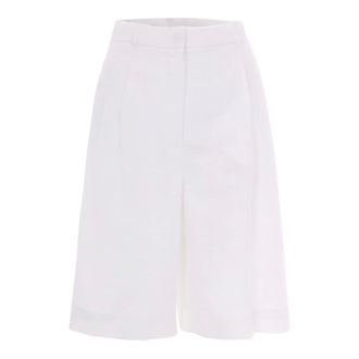 Max Mara Long Shorts, female, White, Size: 2XS Caravan Bermuda