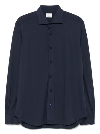 Mazzarelli spread-collar shirt - Blue