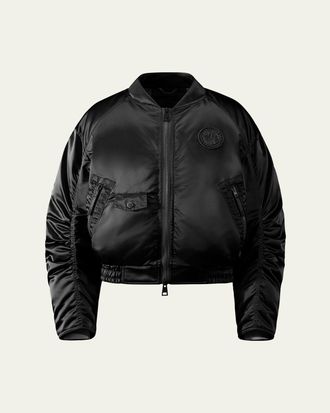 Canada Goose Jade Down Satin Bomber Jacket