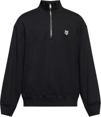 Maison Kitsun&eacute; Sweatshirts & Hoodies - Heren - Sweatshirts - Zwart - XL - Katoen - Hoodies & sweatvesten