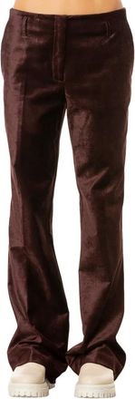 Forte_Forte Pantaloni a zampa in velluto - - Trousers - Donna - Marrone - L