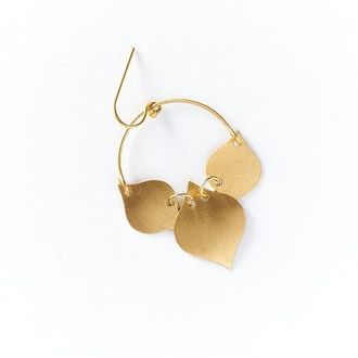 Matr Boomie Chameli Leaf Drop Earrings in Bronze at Nordstrom