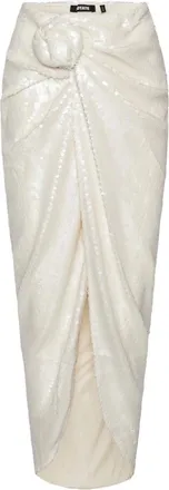 Rotate Rotate Birger Christensen, Rokken, Dames, Wit, XS, Midi Skirts