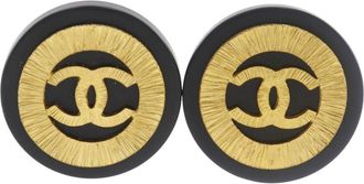 Chanel gold gold Plating Clip Earrings (Pre-Owned)