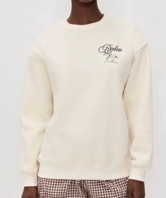 Bailey Rose Rodeo Sweatshirt In Cream