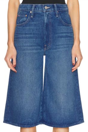 Mother Womens Whole Lot Zip Jorts In Blue