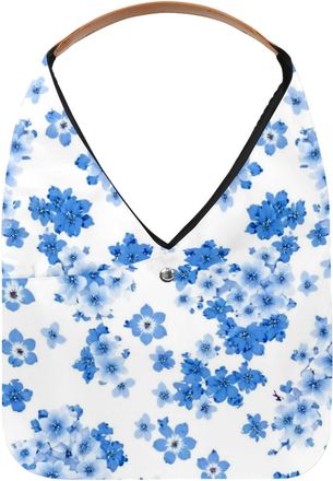 Generic Colorful Flowers Reusable Lightweight Grocery Bags - Foldable Into Compact Pouch, Washable & Sturdy, Multipurpose for Shopping and Travel