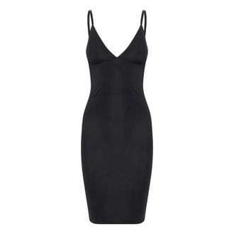 Gestuz Elegante Zwarte Jurk met Dunne Bandjes - Dames - Korte kleedjes - Zwart - M - Nylon - Kleedjes