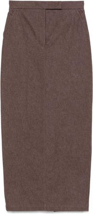 Max Mara Brown Cotton long skirt