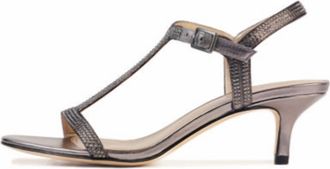 Pelle Moda Womens Iya-Sh Low Heel Sandal In Pewter