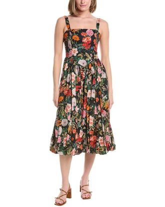 Julia Jordan Black Voile Sleeveless Midi Dress