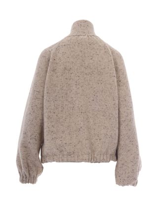 Fabiana Filippi Womens Bomber Jacket Wool Blend Casha Casha
