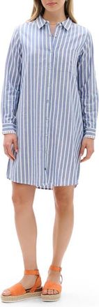 Hatley Julia Stripe Shirtdress in Blue at Nordstrom, Size X-Large