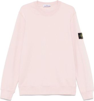 Stone Island Felpa con applicazione Compass - Rosa