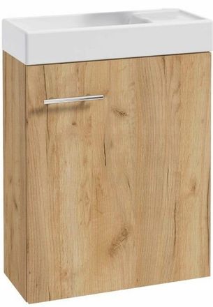 OEM Mueble De Ba&ntilde;o Con Lavabo De 50x70cm, Colgante, De Madera De Roble. Peque&ntilde;o