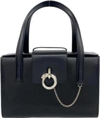 Cartier Tweedehands leren handtassen - Dames - Vintage Handtas - Zwart - ONE Size - Vintage