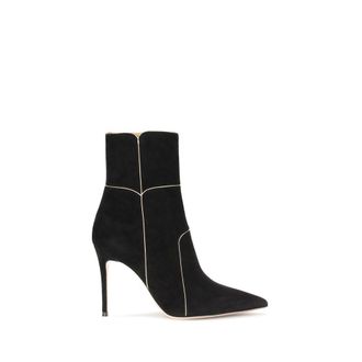 Gianvito Rossi Black Leather Ankle Womens Boots