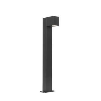 QAZQA L&aacute;mpara de pie exterior aluminio negro