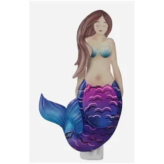Beachcombers 6.5 Capiz Metal Mermaid Nightlight in Blue at Nordstrom