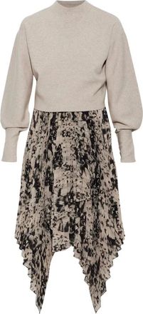 AllSaints Kleedjes, Dames, Beige, M, Polyester, Two-Piece Dress Connie