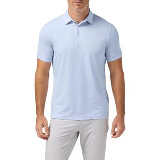 Mizzen+Main Versa Trim Fit Performance Golf Polo in Cloud Blue Heather at Nordstrom, Size Xx-Large