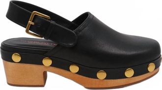Charlotte Stone Womens Jona Studded Clog In Black