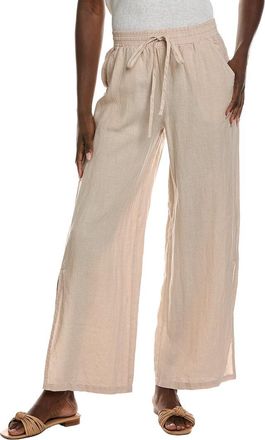 Bella Dahl Side Slit Linen Wide Leg Pant