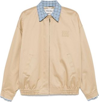 Miu Miu Bomber con ricamo - Toni neutri