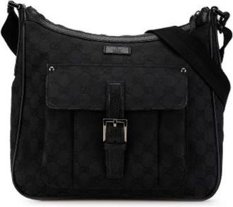 Gucci Pre-owned Cross Body Bags, female, Black, Size: ONE SIZE Pre-owned Vintage Crossbody Bag