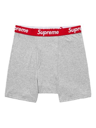 SUPREME Twee Hanes boxershorts - Grijs