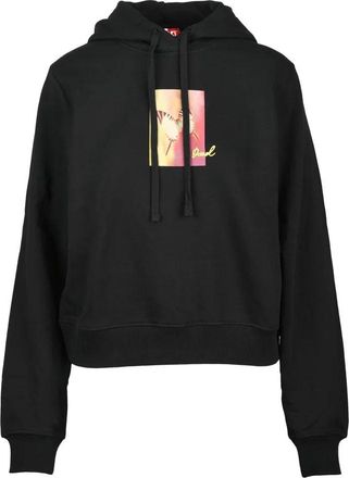 Diesel Black Cotton Womens Cropped Sweatshirt