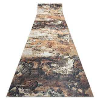 RugsX RugsX Anti-Slip Lotus Runner in Beige | Size: 100 cm x 470 cm