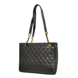 Chanel Pre-owned Tote Bags, female, Black, Size: ONE SIZE Pre-owned Vintage Tote Bag