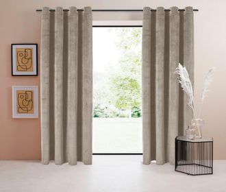 LeGer Home by Lena Gercke Vorhang »Samt Ladina« Ösen 1 Stk. tlg. blickdichter Vorhang, Samt Vorhang