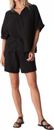 Electric & Rose Kona Gauze Shorts In Onyx