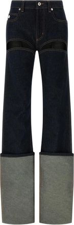Jean Paul Gaultier Jeans con risvolto - Blu