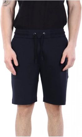 HUGO BOSS C-Leoni 01 Double B Monogram Shorts - Heren - Korte Broeken - Blauw - M - Katoen - Korte Broeken