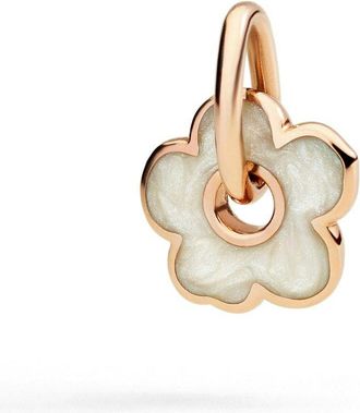 Dodo CIONDOLO FIORE ORO ROSA & SMALTO