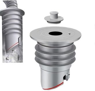 OEM Tappo Impermeabile E Antiodore Per Tubo Flessibile Della Lavatrice &Oslash;35-40 Mm (1 Pezzo)