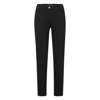 Philipp Plein Iconic Plein Cigarette Broek - Dames - Slim Fit Broeken - Zwart - L - Leer - Broeken