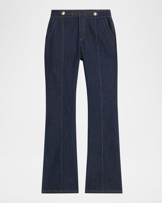 Cinq &agrave; Sept Abbot High-Rise Flared Jeans
