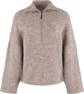 Moscow Truien & Vesten, Dames, Beige, 2Xl, Wol, Trui Mscw - 40-09 Kimmy