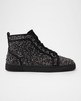 Christian Louboutin Men & apos;s Louis Strass High-Top Sneakers