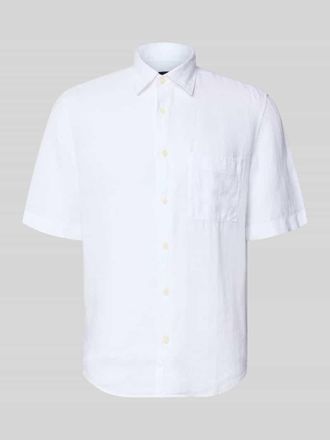 Marc O'Polo Regular Fit Freizeithemd aus reinem Leinen in Weiss, Gr&ouml;&szlig;e XXXL